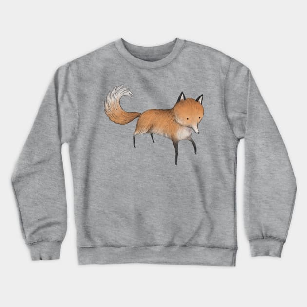 Little Fox Crewneck Sweatshirt by Sophie Corrigan